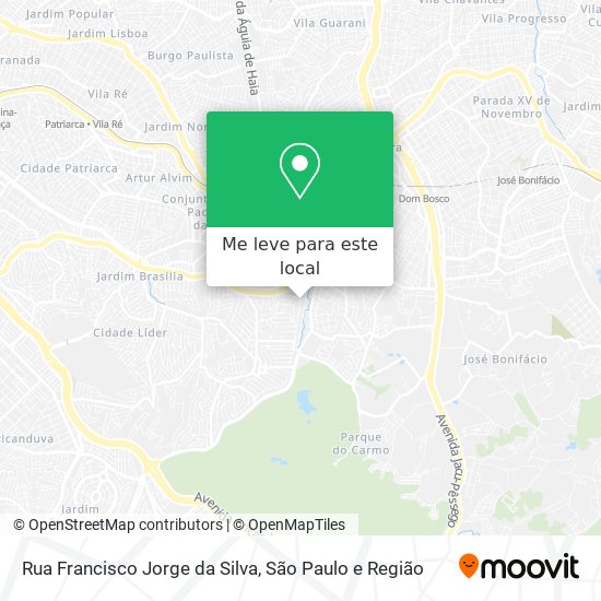 Rua Francisco Jorge da Silva mapa