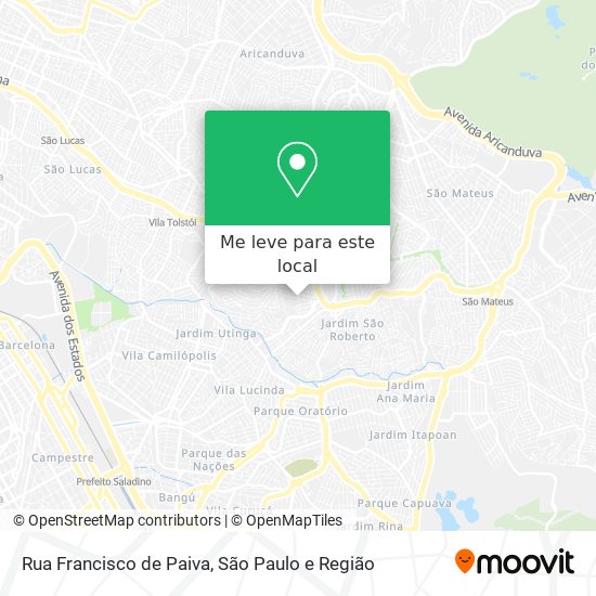 Rua Francisco de Paiva mapa