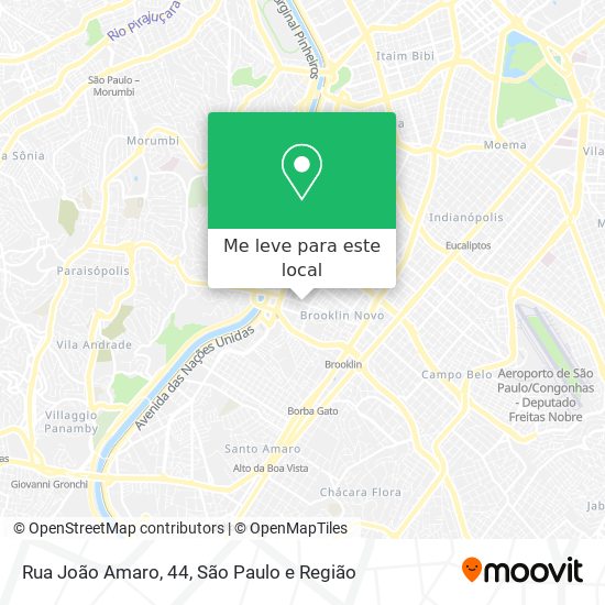 Rua João Amaro, 44 mapa
