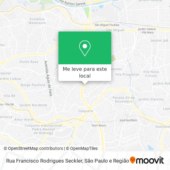 Rua Francisco Rodrigues Seckler mapa