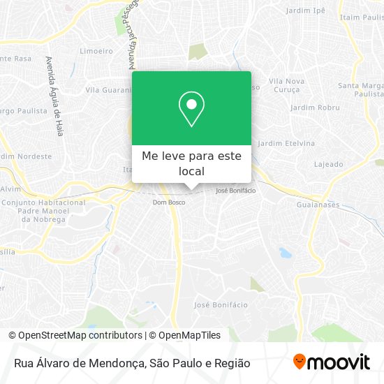 Rua Álvaro de Mendonça mapa