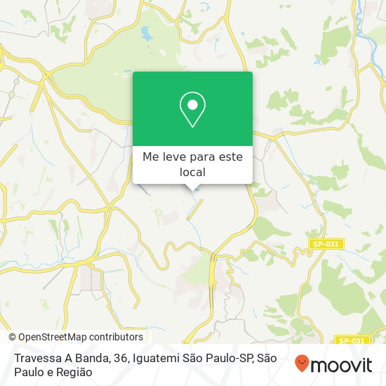 Travessa A Banda, 36, Iguatemi São Paulo-SP mapa