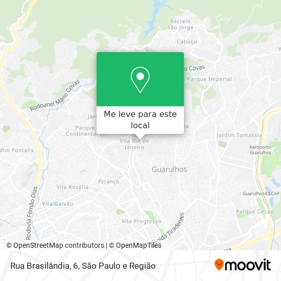 Rua Brasilândia, 6 mapa