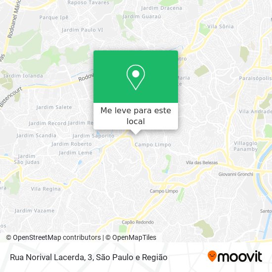 Rua Norival Lacerda, 3 mapa