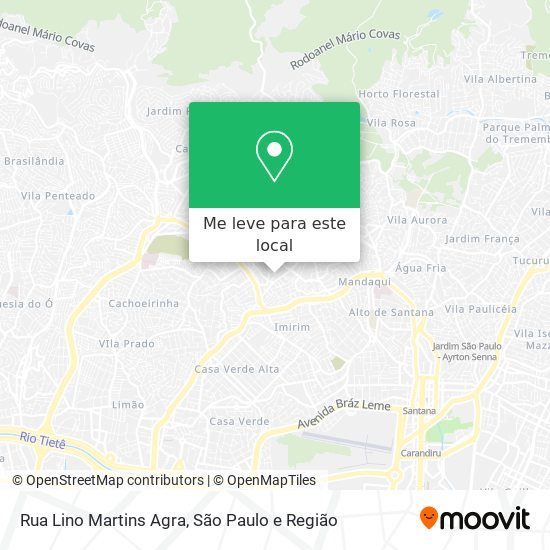 Rua Lino Martins Agra mapa