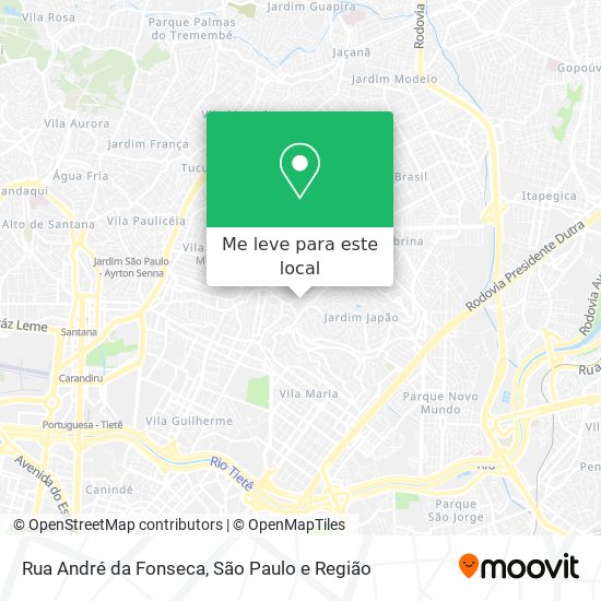 Rua André da Fonseca mapa