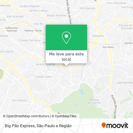 Big Pão Express mapa