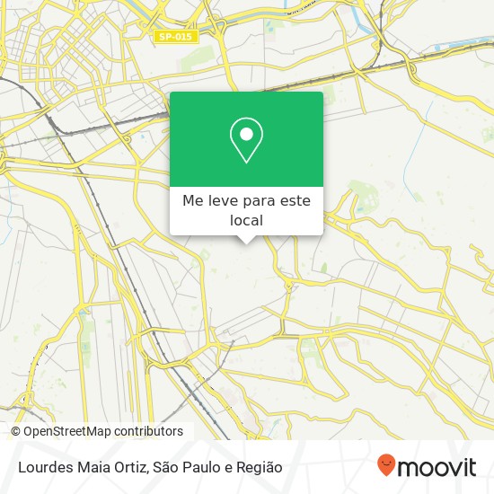 Lourdes Maia Ortiz, Rua Campo Largo, 705 Água Rasa São Paulo-SP 03186-010 mapa