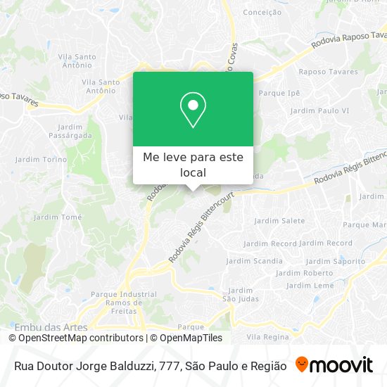 Rua Doutor Jorge Balduzzi, 777 mapa
