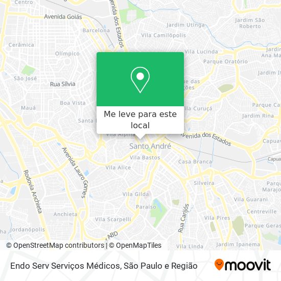 Endo Serv Serviços Médicos mapa