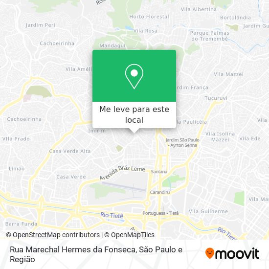 Rua Marechal Hermes da Fonseca mapa