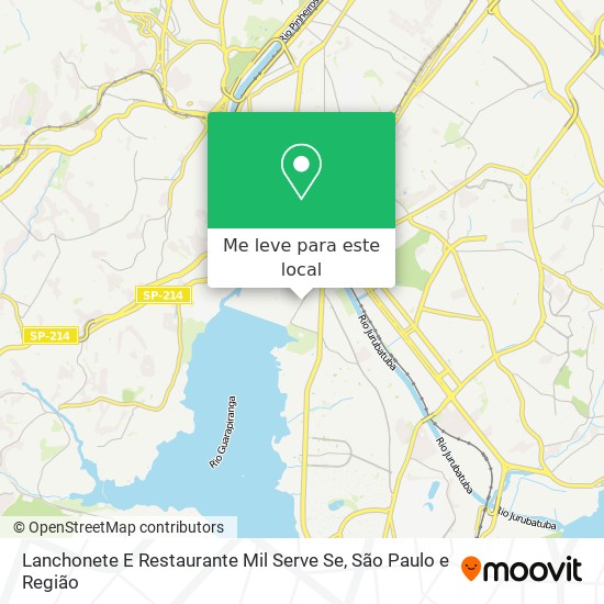 Lanchonete E Restaurante Mil Serve Se mapa