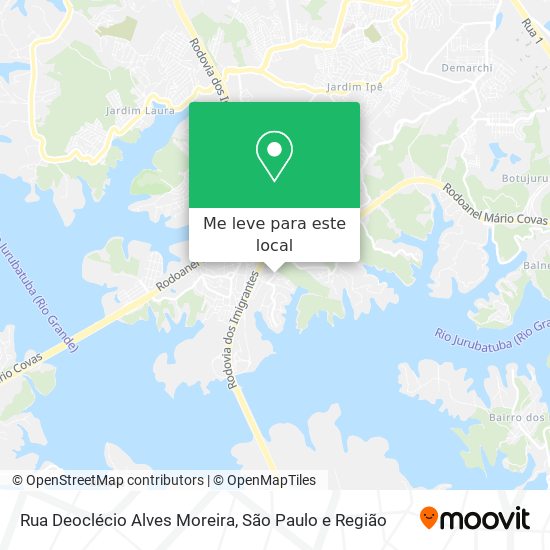 Rua Deoclécio Alves Moreira mapa