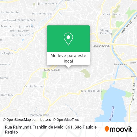 Rua Raimunda Franklin de Melo, 361 mapa