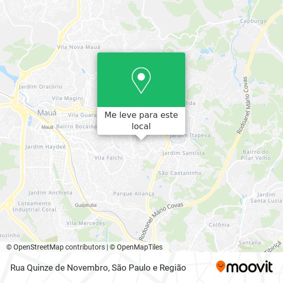 Rua Quinze de Novembro mapa