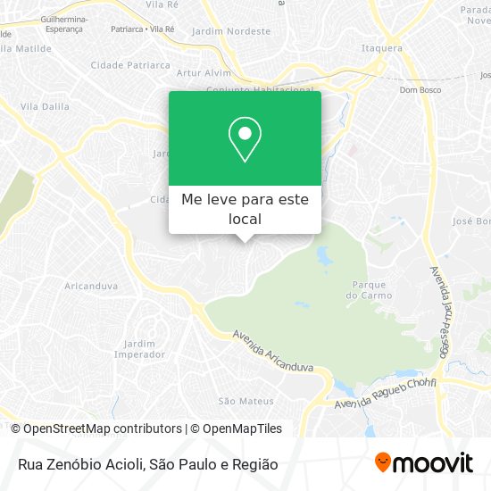 Rua Zenóbio Acioli mapa