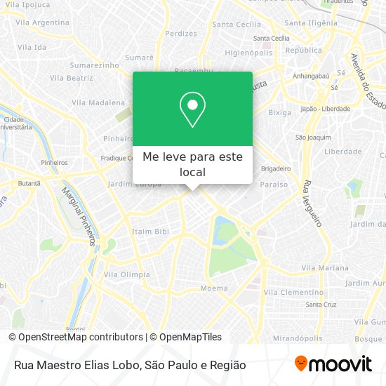 Rua Maestro Elias Lobo mapa