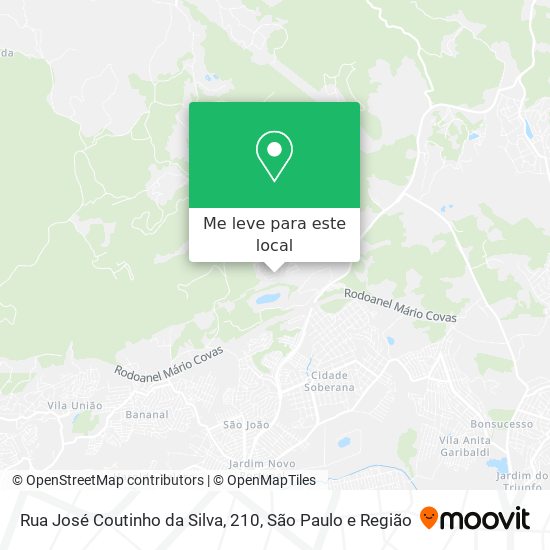 Rua José Coutinho da Silva, 210 mapa