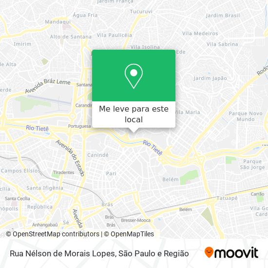 Rua Nélson de Morais Lopes mapa