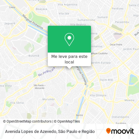 Avenida Lopes de Azevedo mapa