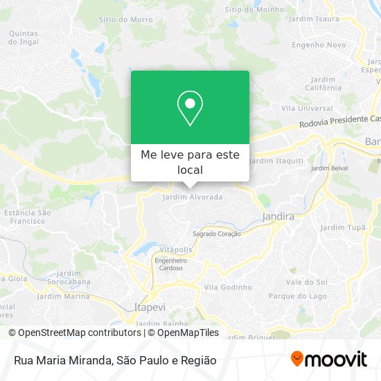 Rua Maria Miranda mapa