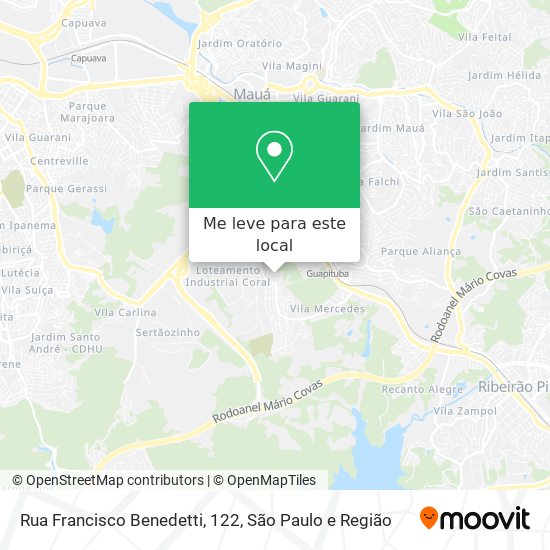 Rua Francisco Benedetti, 122 mapa