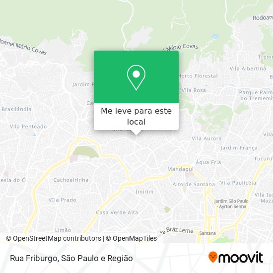 Rua Friburgo mapa