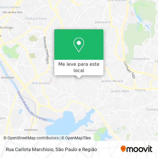 Rua Carlota Marchisio mapa