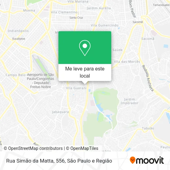 Rua Simão da Matta, 556 mapa