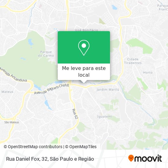 Rua Daniel Fox, 32 mapa