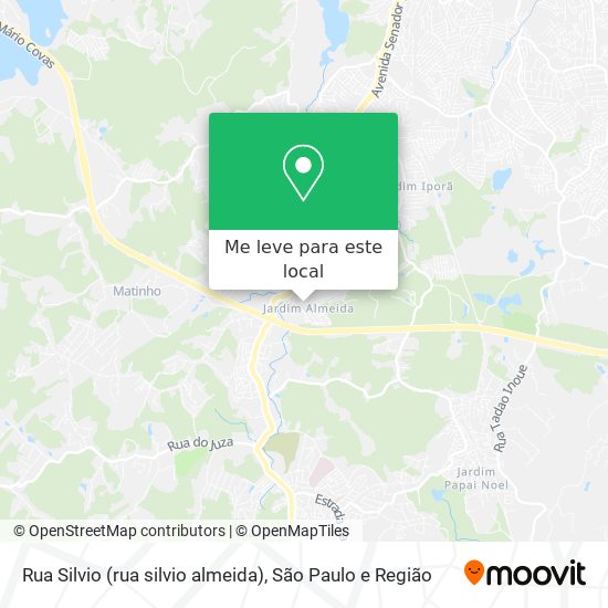 Rua Silvio (rua silvio almeida) mapa