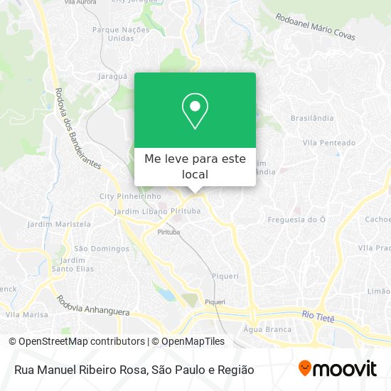 Rua Manuel Ribeiro Rosa mapa