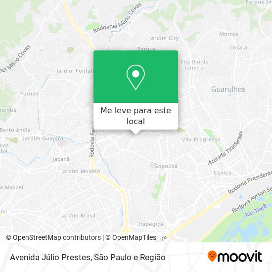 Avenida Júlio Prestes mapa