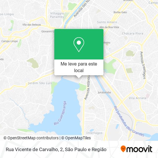 Rua Vicente de Carvalho, 2 mapa