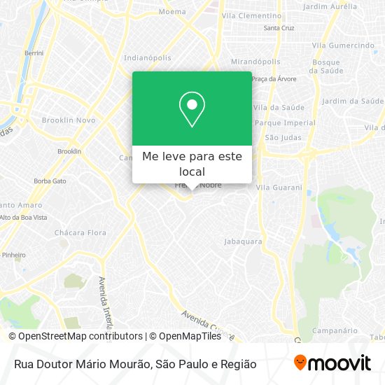 Rua Doutor Mário Mourão mapa