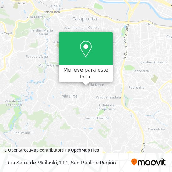 Rua Serra de Mailaski, 111 mapa