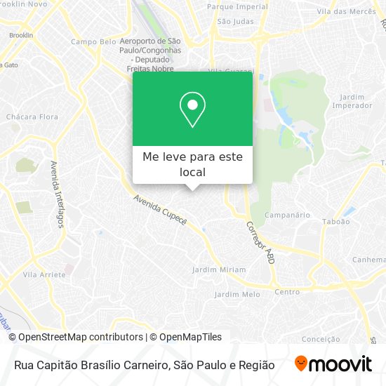 Rua Capitão Brasílio Carneiro mapa