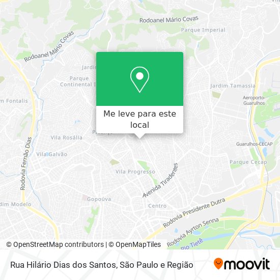 Rua Hilário Dias dos Santos mapa