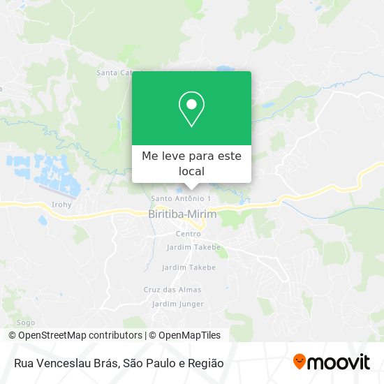Rua Venceslau Brás mapa