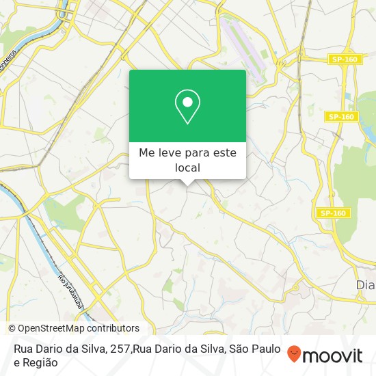 Rua Dario da Silva, 257,Rua Dario da Silva, Cidade Ademar (Jardim Cidalia) São Paulo-SP mapa