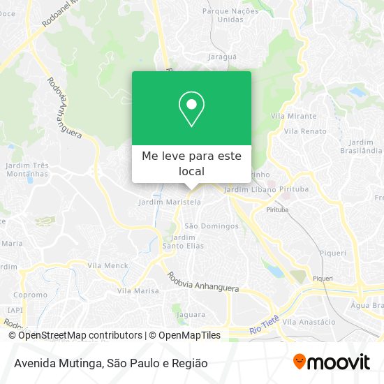 Avenida Mutinga mapa