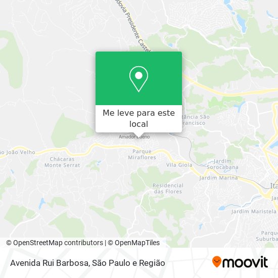 Avenida Rui Barbosa mapa