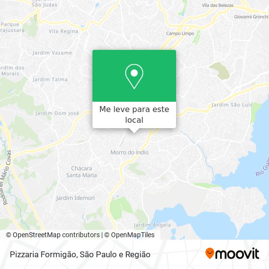 Pizzaria Formigão mapa