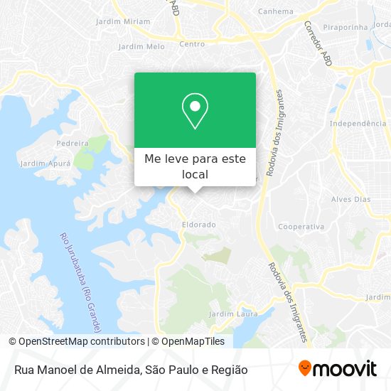 Rua Manoel de Almeida mapa