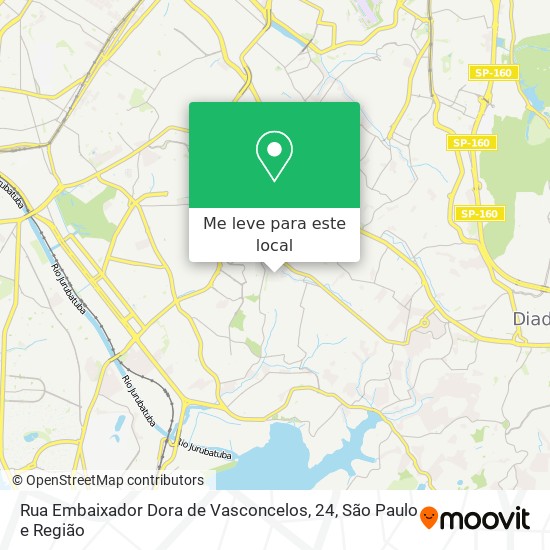 Rua Embaixador Dora de Vasconcelos, 24 mapa