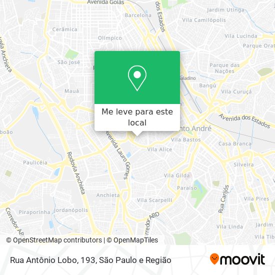 Rua Antônio Lobo, 193 mapa