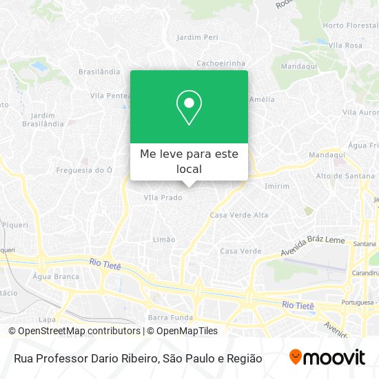 Rua Professor Dario Ribeiro mapa