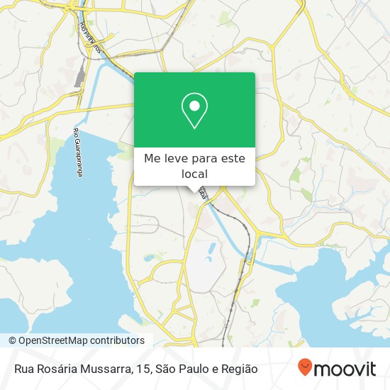 Rua Rosária Mussarra, 15, Socorro São Paulo-SP mapa