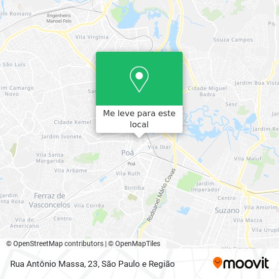 Rua Antônio Massa, 23 mapa