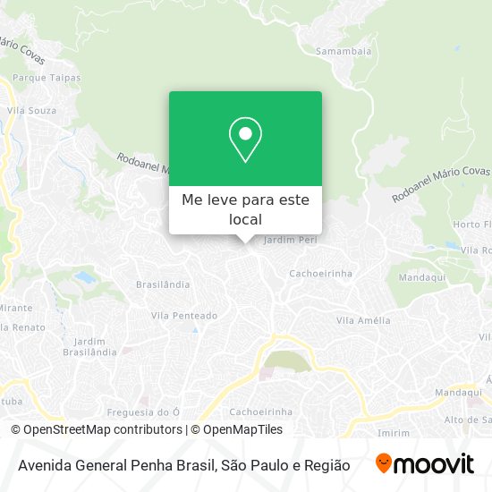 Avenida General Penha Brasil mapa